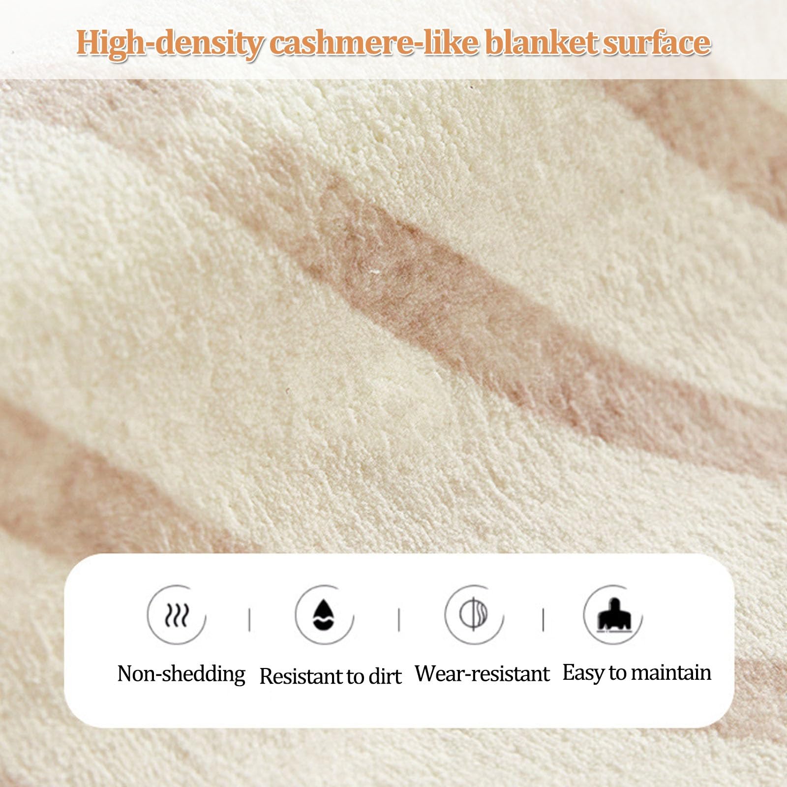 Tapis Chauffant électrique en Peluche Douce