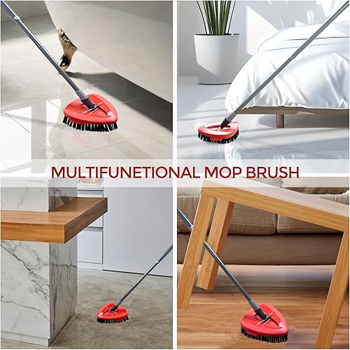 Miniatura 5 de Cabezal de cepillo giratorio para fregar, 2 cabezales de fregona compatibles con el sistema de 2 tanques RinseClean para cocina, baño y varias