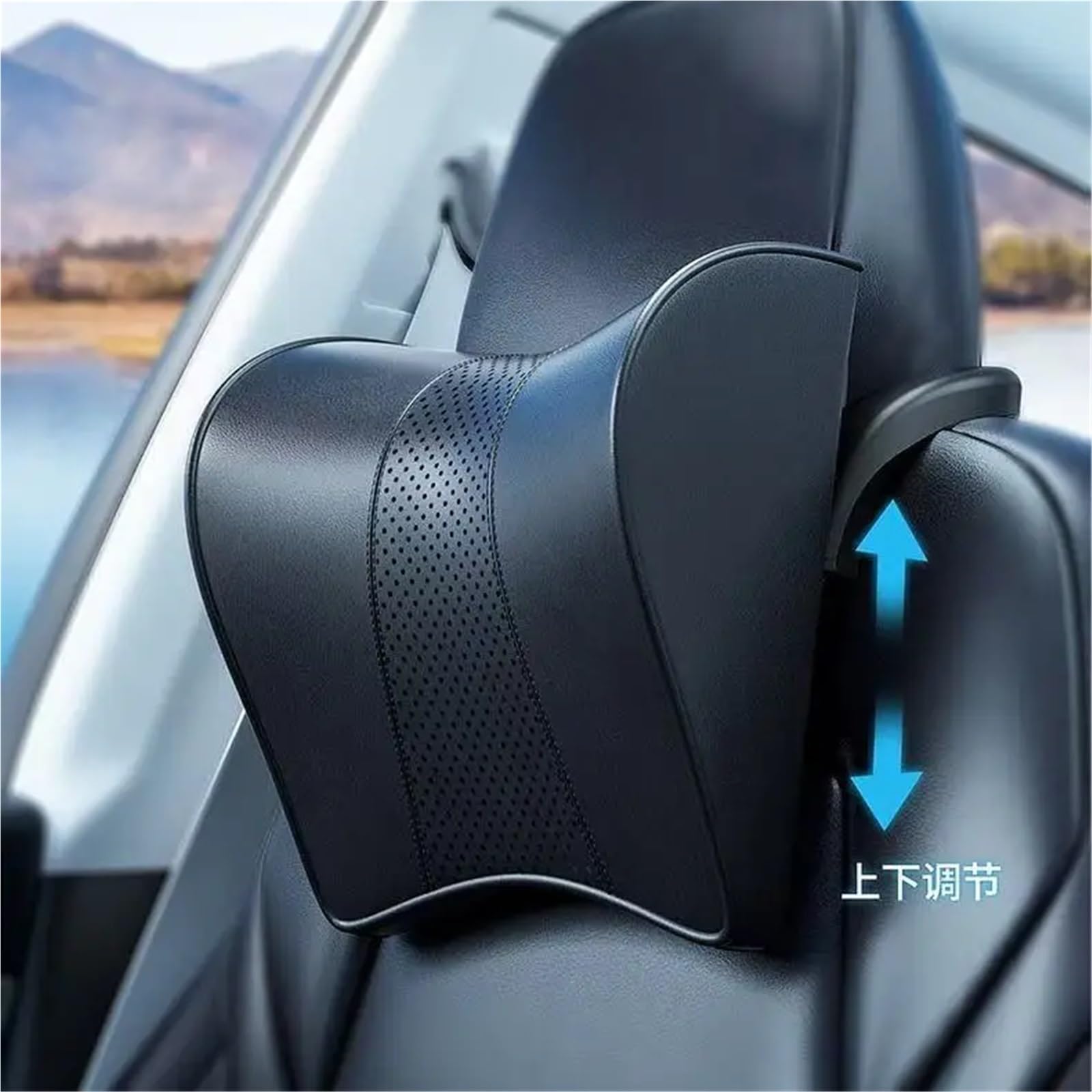 Car Pillow Driving Seat Adatto per Tesla Model 3 YSX Cuscino per il collo Poggiatesta meccanico Cuscino per il supporto della testa del seggiolino auto(C)