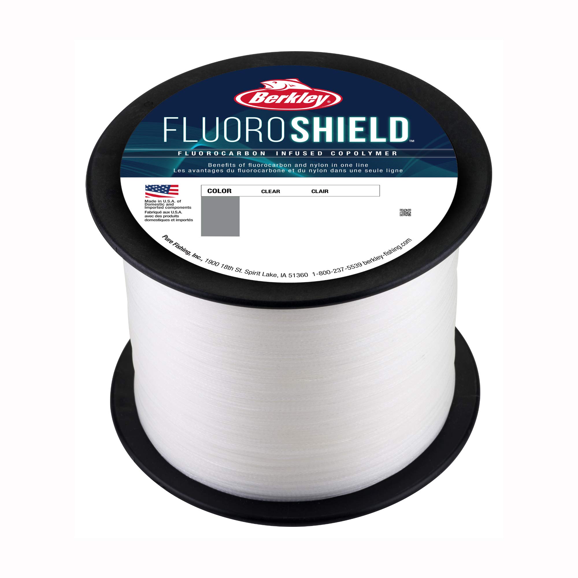 Berkley FluoroShield Fluorocarbon Fishing Line, Clear