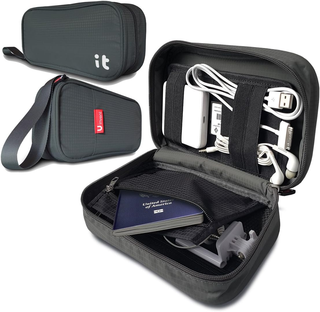 Travel Cord Organizer - Electronics Accessories Case & Travel Electronics Organizer(Dark Gray)