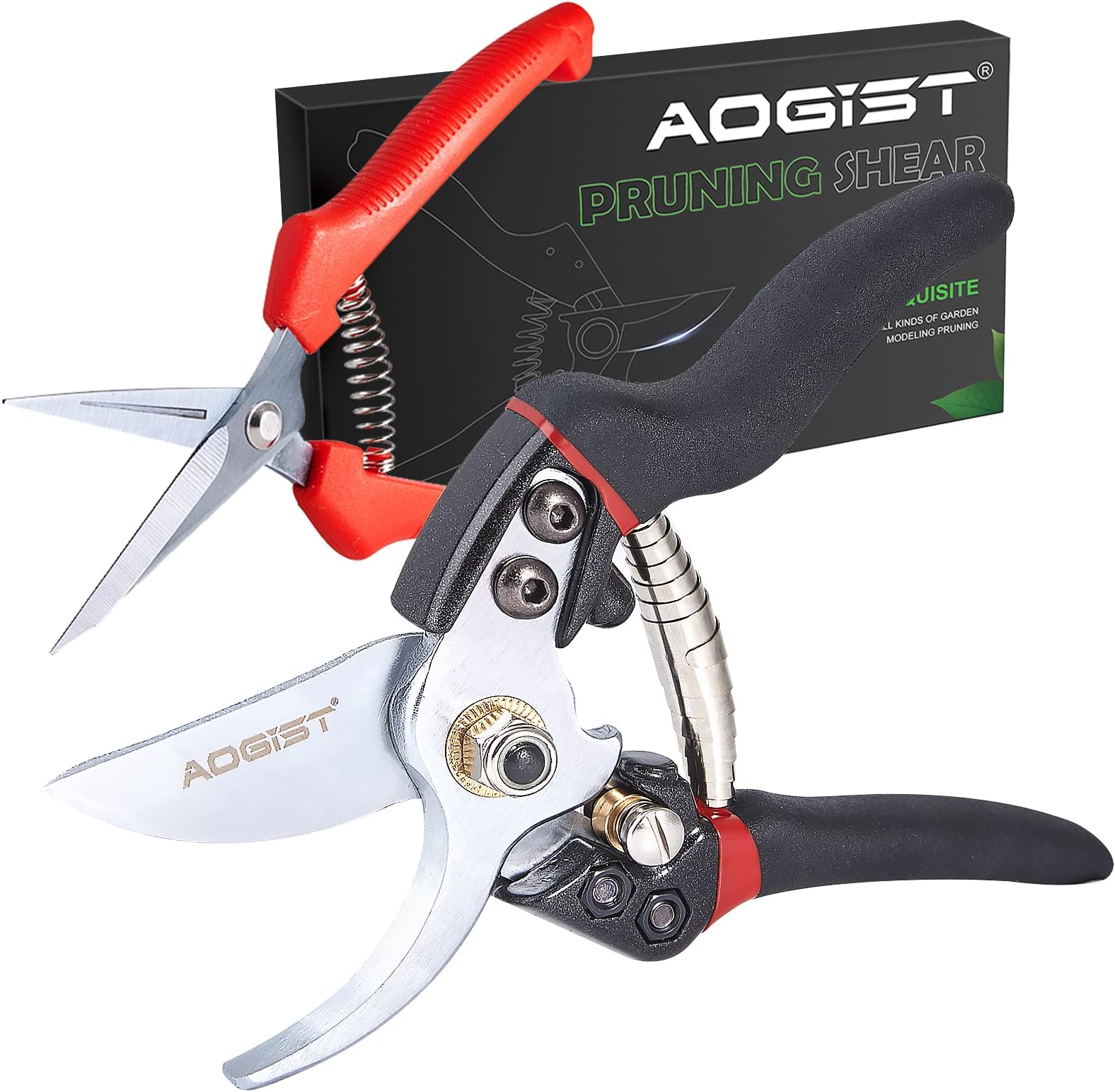 Pruning Shears, 7.5" Garden Clippers Plant Scissors Professional Bypass Pruner Tree Branch Cutter Plant Trimming Scissors 2 PCS