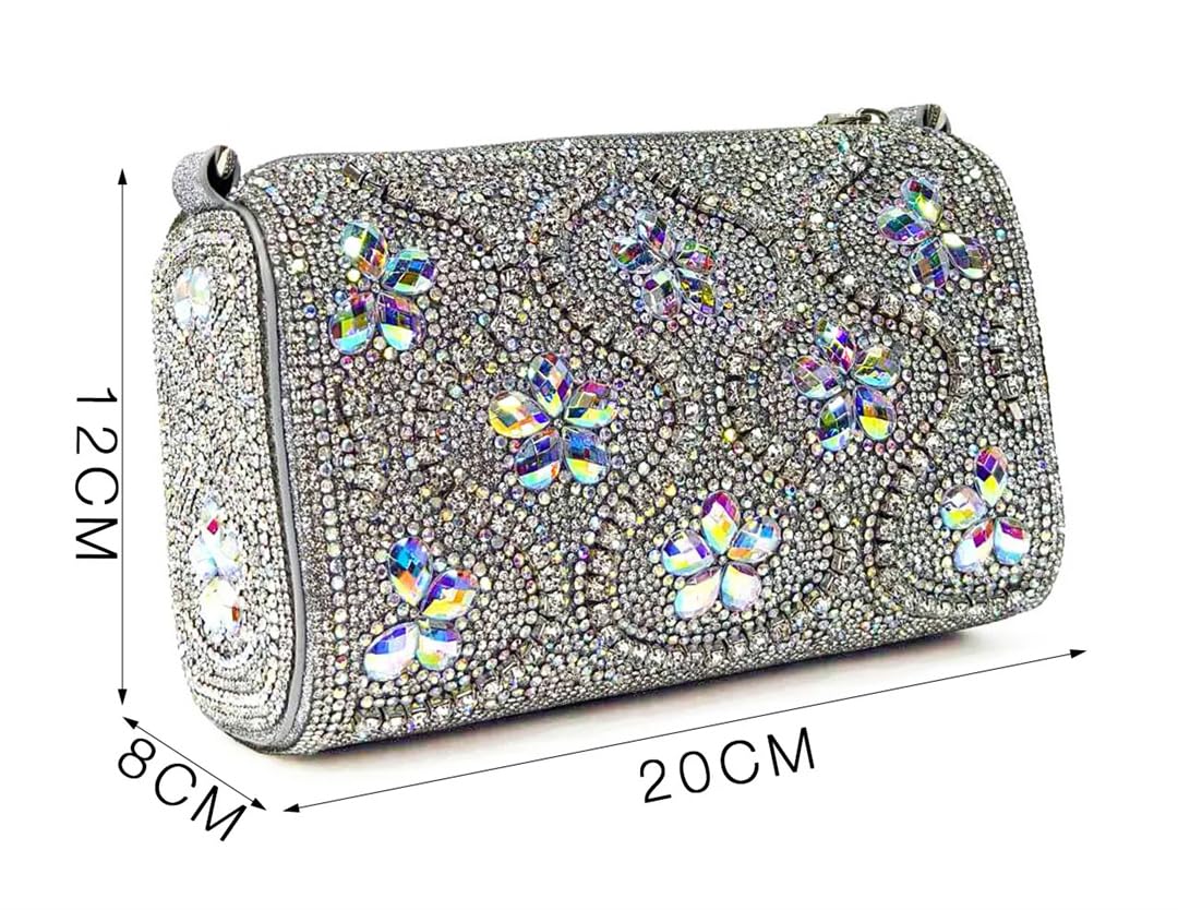 Scarpe da sposa a punta e borsa piena di diamanti decorazione cuscino borsa