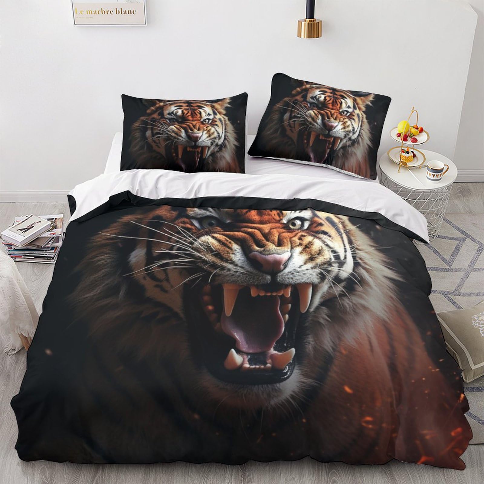Housses de couettes tiger 3d pour relooker la chambre ado