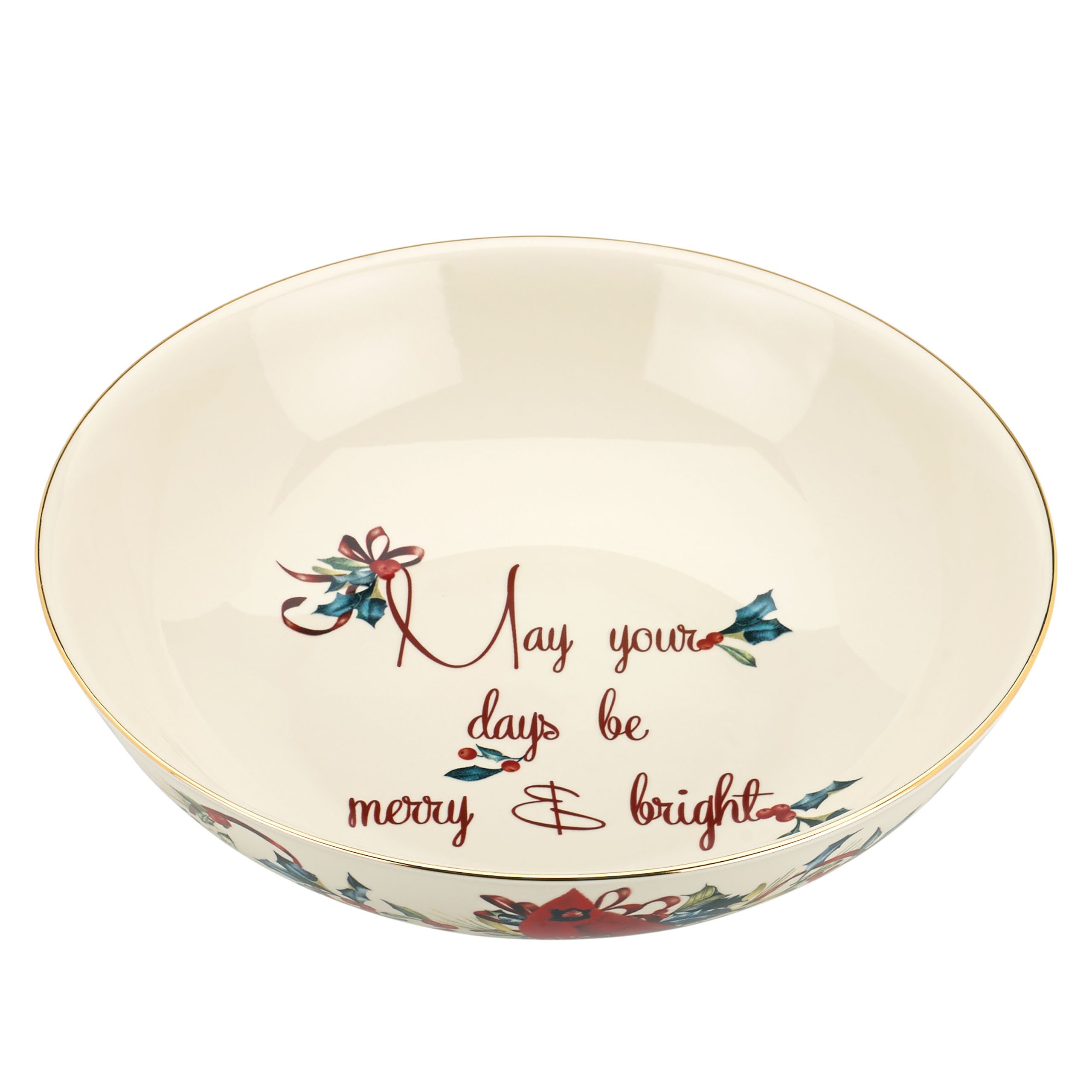 Lenox Winter Greetings Bowl, May Your Days be Merry and Bright