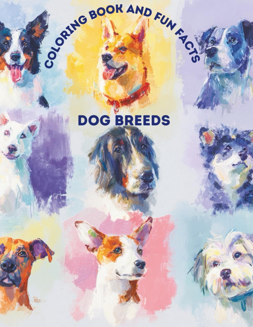 Coloring Book and Fun Facts for Kids Dog Breeds