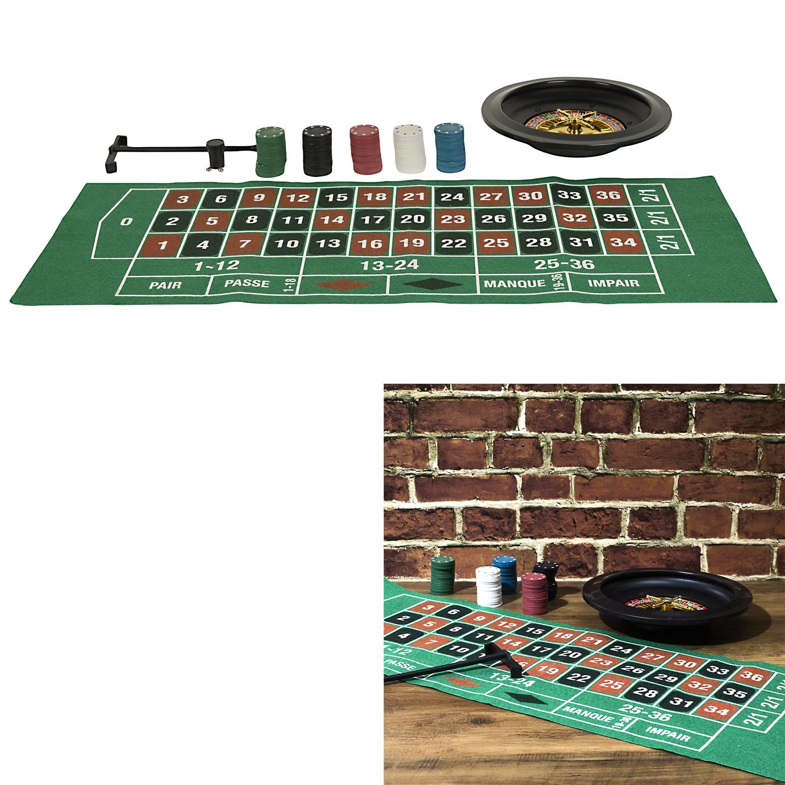 MISTER GADGET, MG3716, Casino Roulette Spel Multicolor - Meeslepende Ervaring, Hoge Kwaliteit Grafische Weergaven, Sociale Interacties, Compatibel met Meerdere Platforms - Maat 32, Multicolor Kleur
