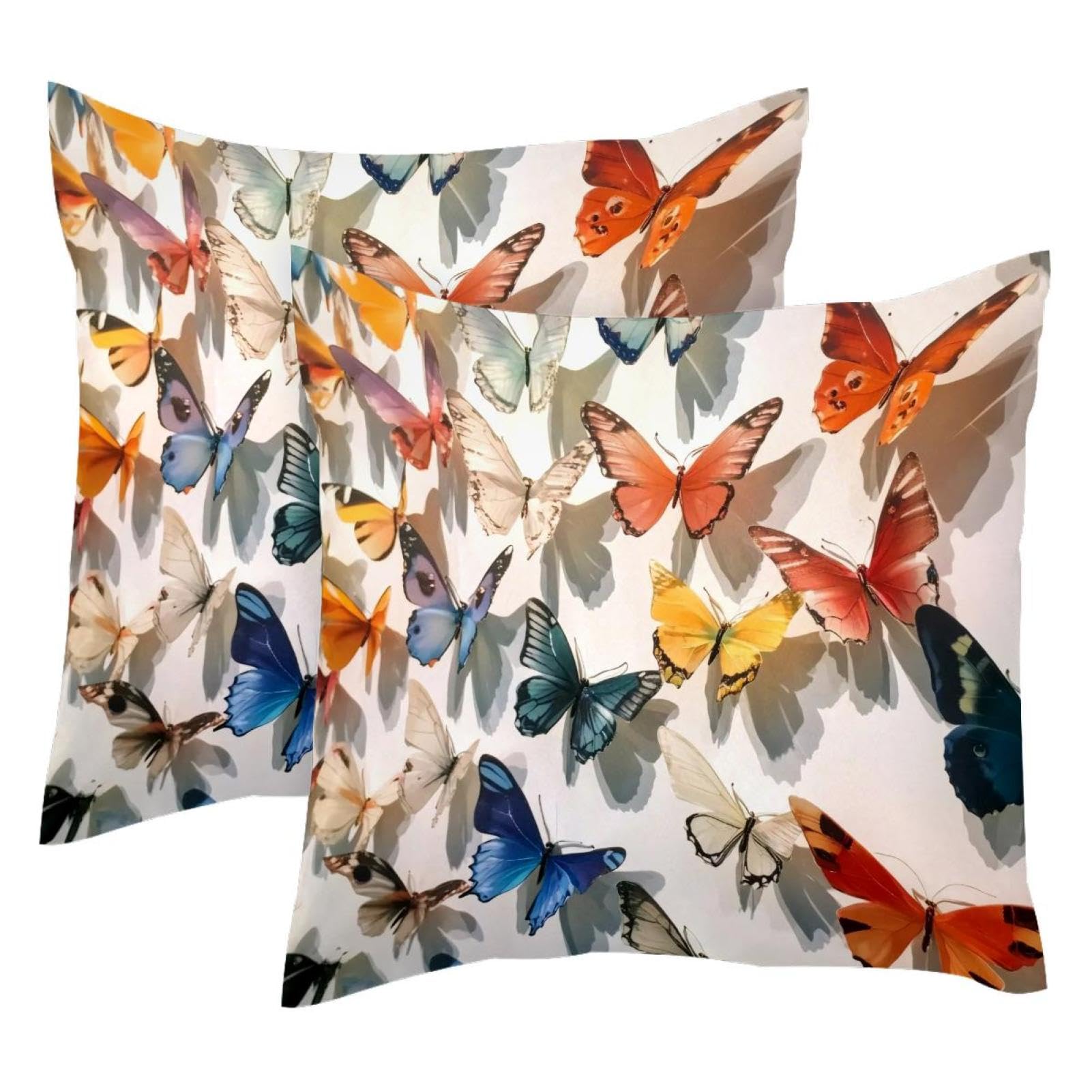 Housse de coussin motif papillon en velours pour décorer votre salon cocooning