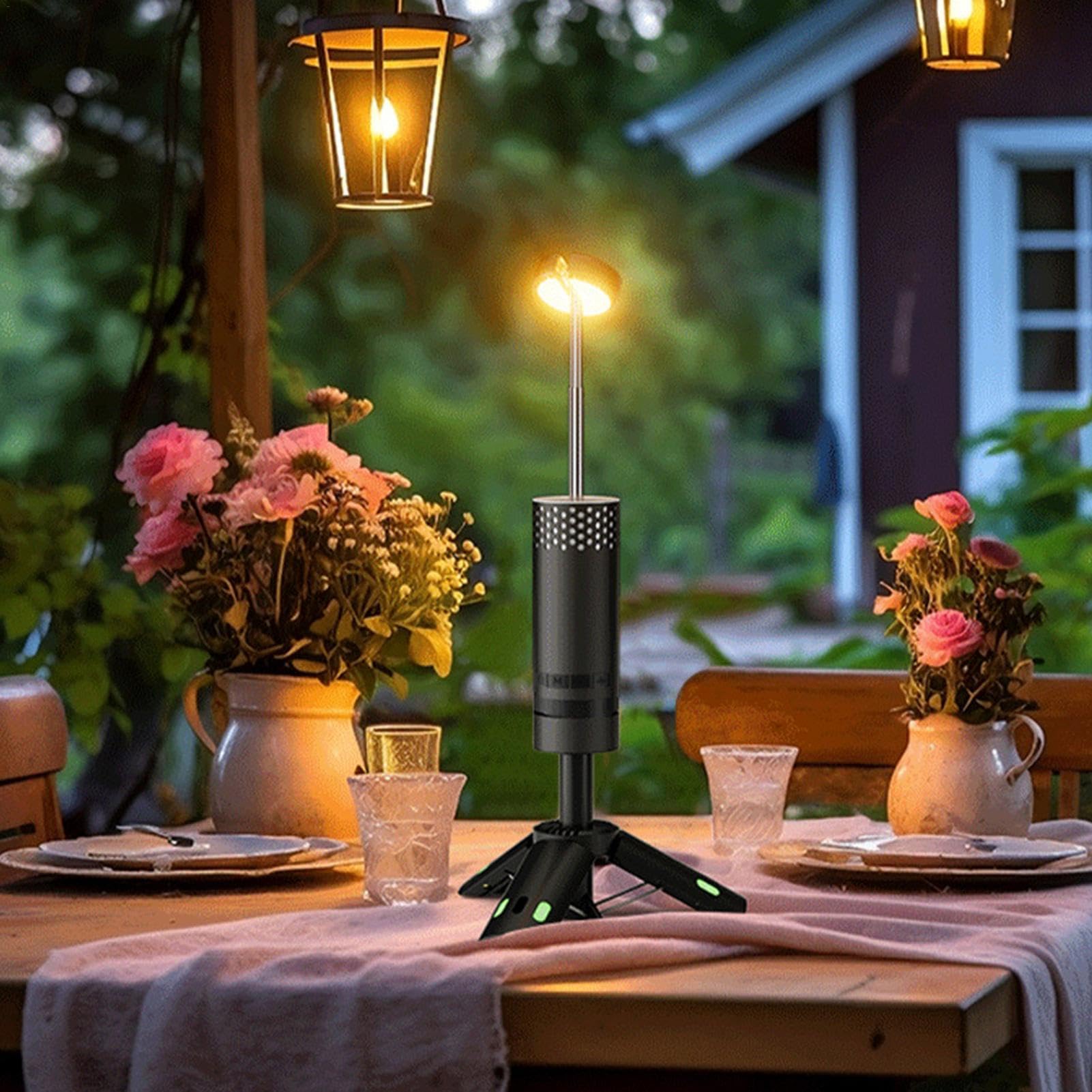 Linternas de camping alimentadas con pilas,Luz de camping telescópica - Linterna de camping magnética impermeable 10000mAh batería con gancho,Linterna de base de trípode para deportes de | Linterna de pesca con base de trípode para deportes de send