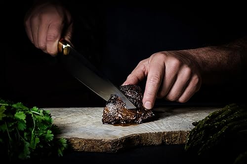 Miniatura 6 de TOUCAN Cuchillo de chef – Cuchillo de cocina de hoja de 8 pulgadas – Cuchillos de acero japonés de alta dureza y mango multicolor – Cuchillos de