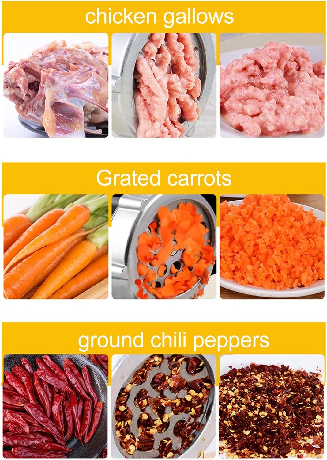 Manual Meat Grinder Meat Mincer Sausage Stuffer Large Heavy Duty Meat Filling Kitchen Machine Hand Crank Meat Sausage Filler Manual Mixer Grinder for Meat Sausage Cookies