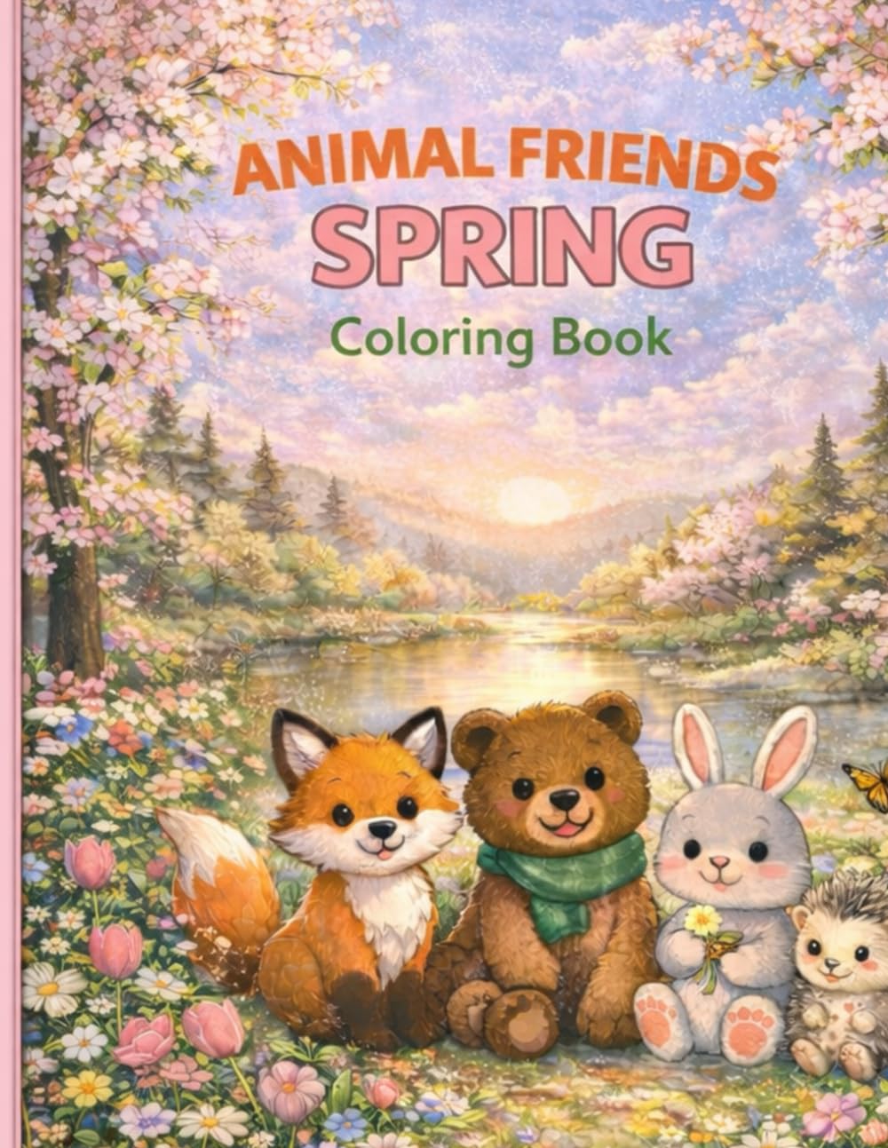Animal Friends Coloring Book: Spring Edition (ANIMAL FRIENDS SEASONS SERIES)