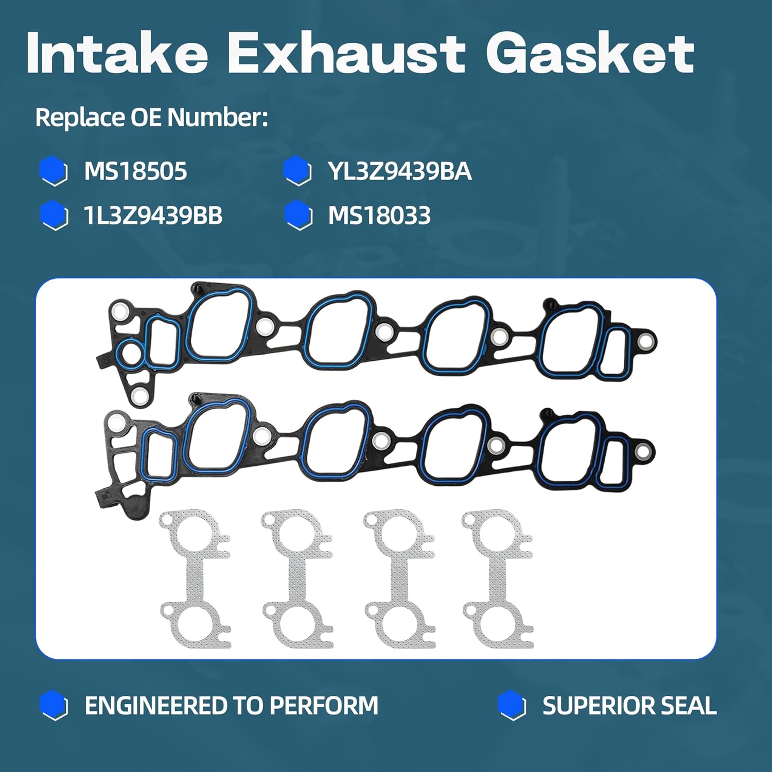 4.6L Engine Head Gasket Set With Lower Gasket Kit Fit For Ford Mustang GT 4.6L 1999-2000 V8 SOHC 24 Valve Vin X HS9792PT-1 HGS4157