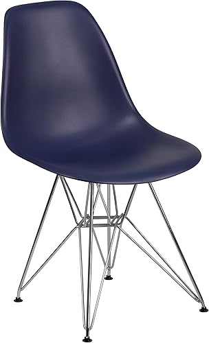 Miniatura 8 de Flash Furniture Elon Series Silla de plástico verde con base cromada Verde,Gris (Moss Gray),marino,Naranja,https://www.amazon.com/dp/undefined