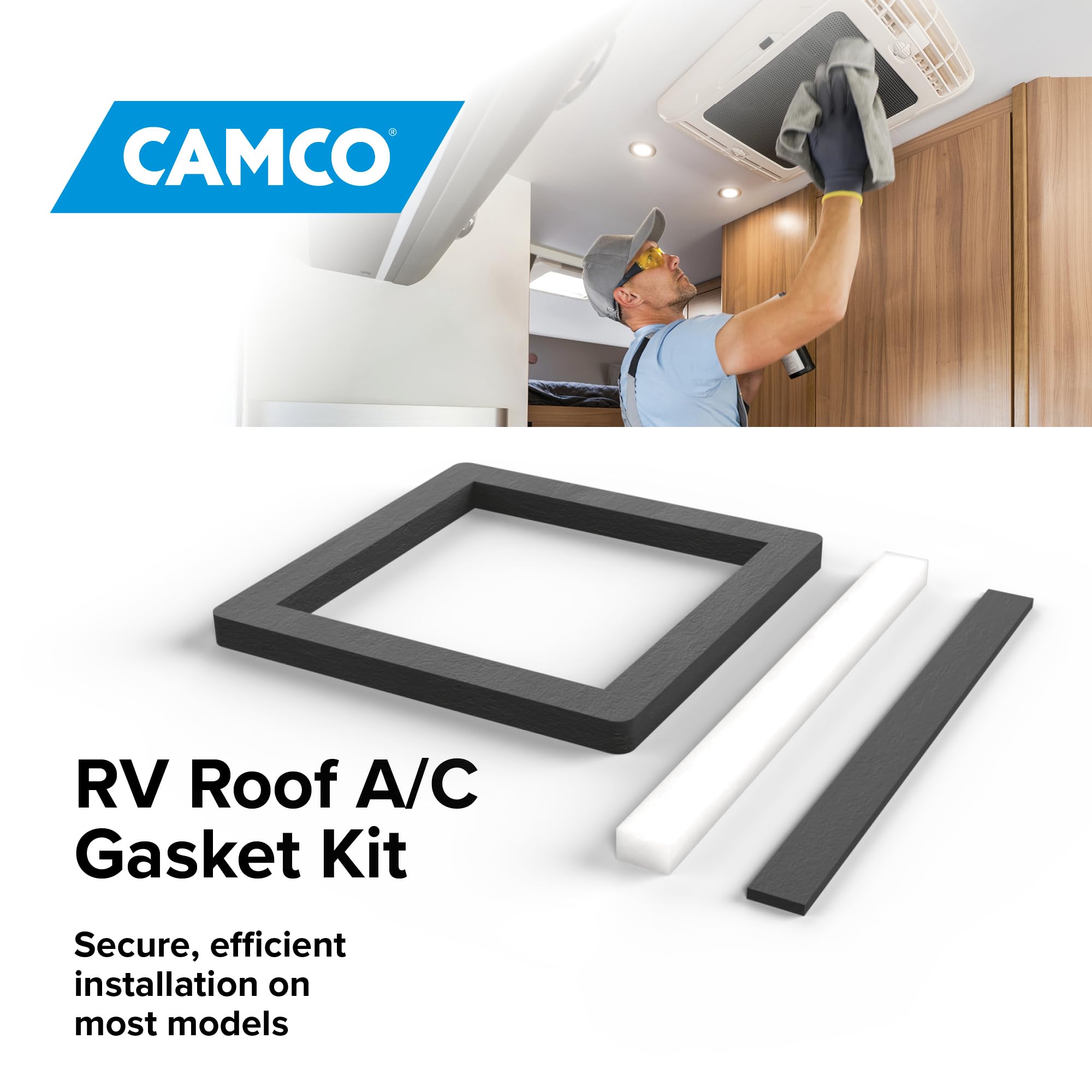 Camco 14-Inch x 14-Inch Camper Roof A/C Gasket Kit — Amazon image 5