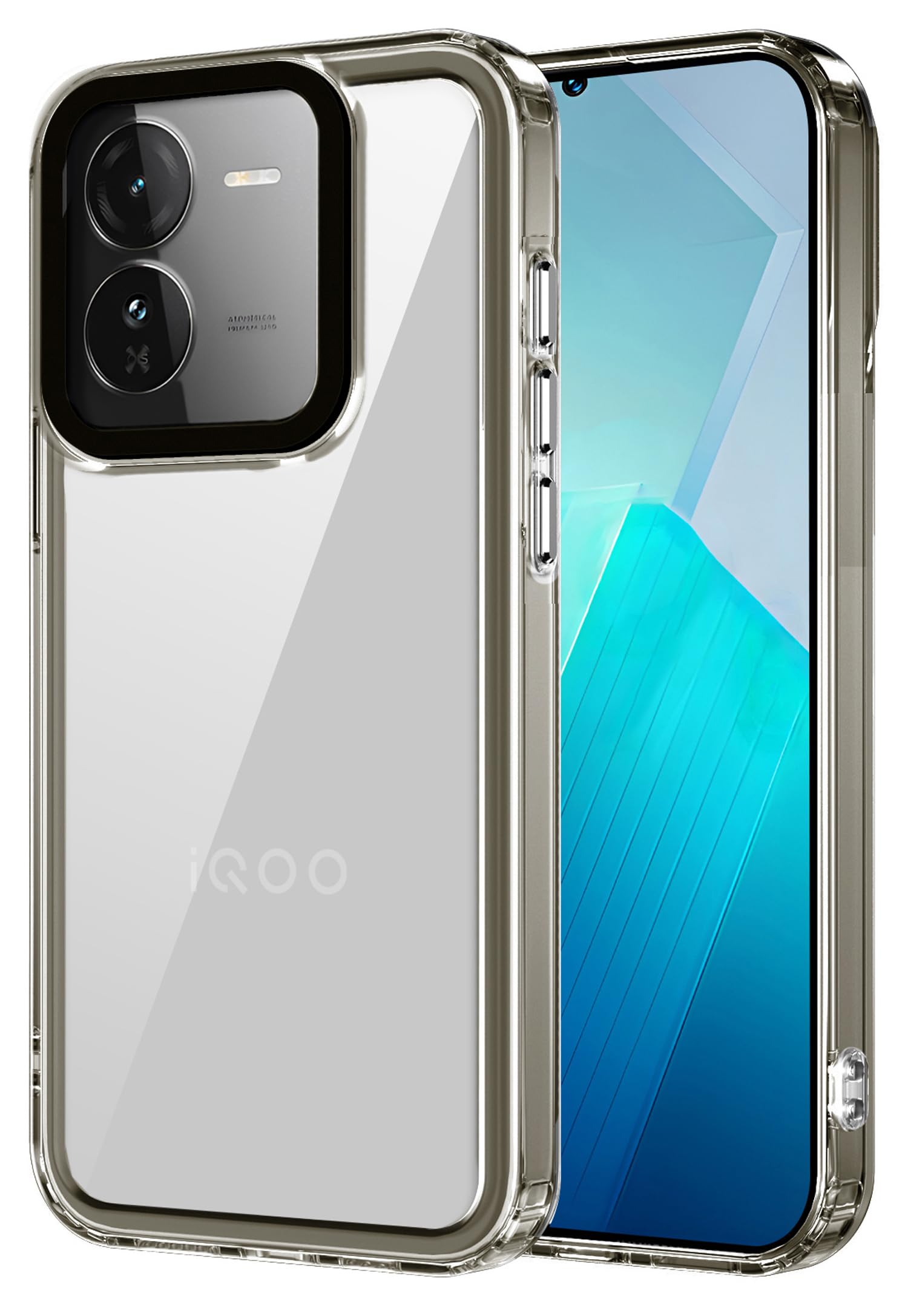 Kapa Warrior Acrylic Clear Back Cover for IQOO Z9 | Slim Shockproof [Military Grade Protection] Hybrid Bumper Case (Grey Sides) (B0D3DKR3PP) Amazon Price History, Amazon Price Tracker