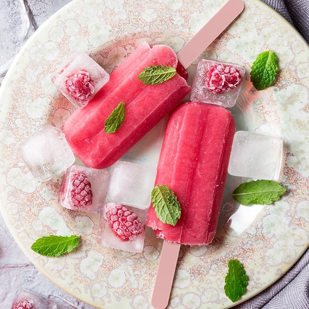 xbiez 50 bastoncini in acrilico per gelato, ghiaccioli fai da te, fatti a mano, idea regalo, bordo liscio, comodi da impugnare, durevoli