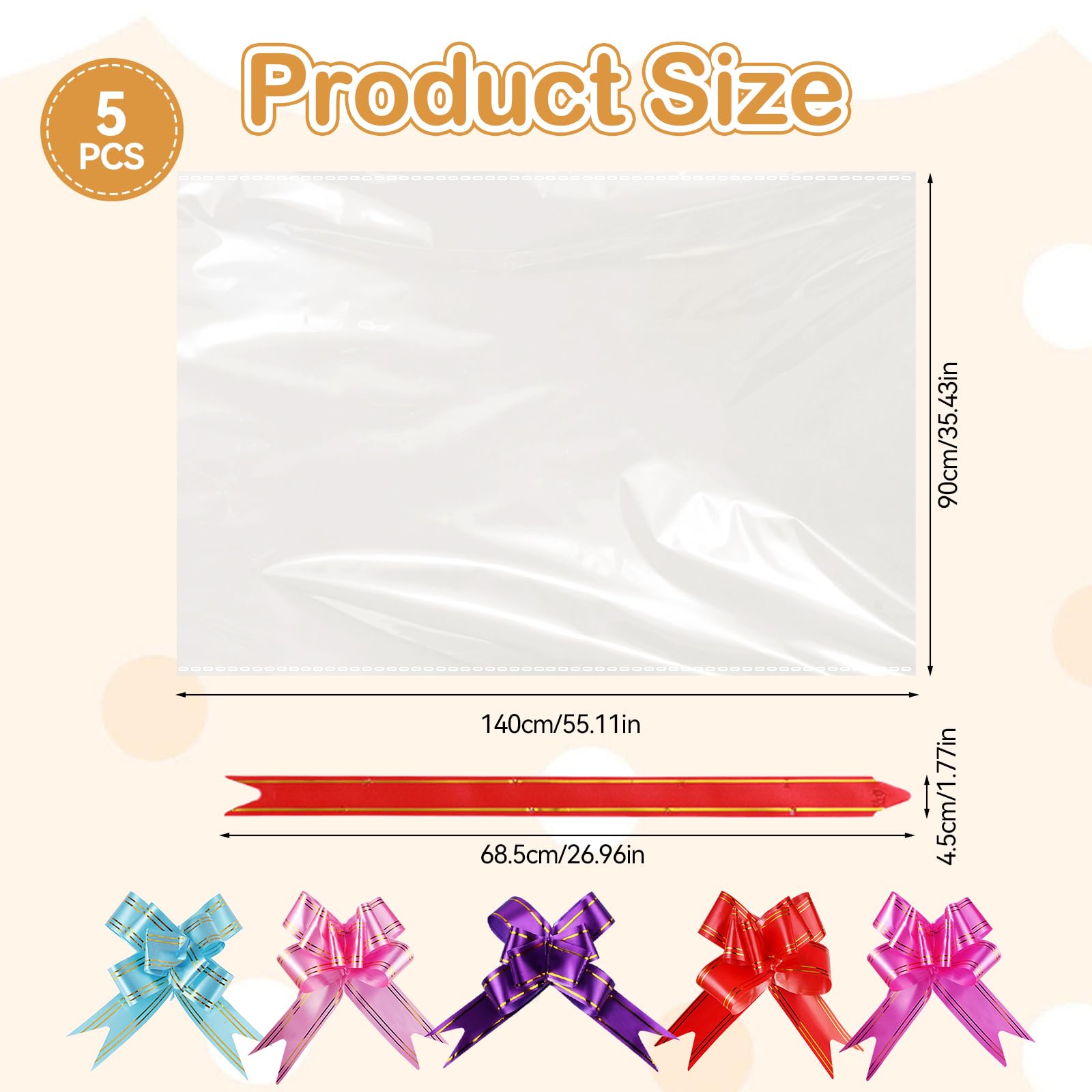 Cellophane Per Cesti Regalo Carta Regalo Trasparente Per Regali 80cm X