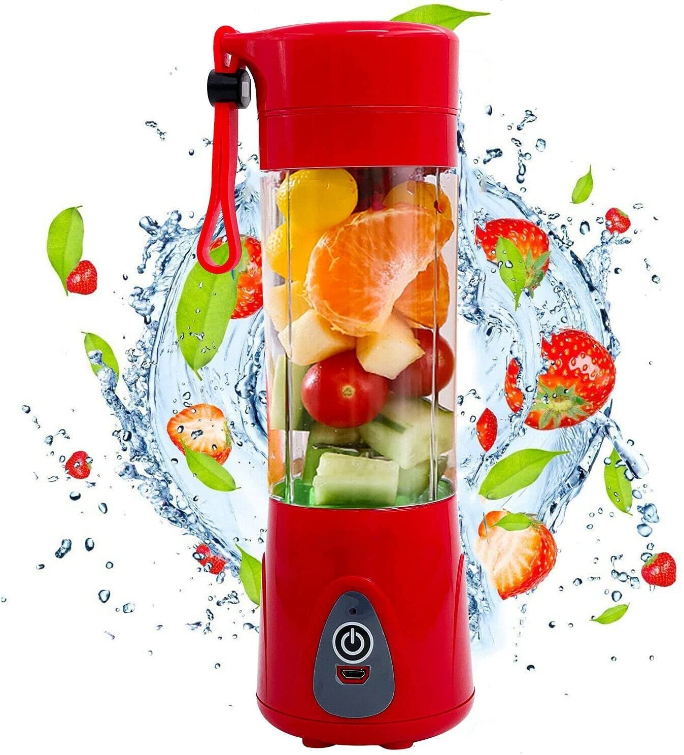 Portable Blender Personal Size Blender USB 4000 mAh Rechargeable with 6 Blades Smoothies,380ML Juicer Cup 5 Core PB 01