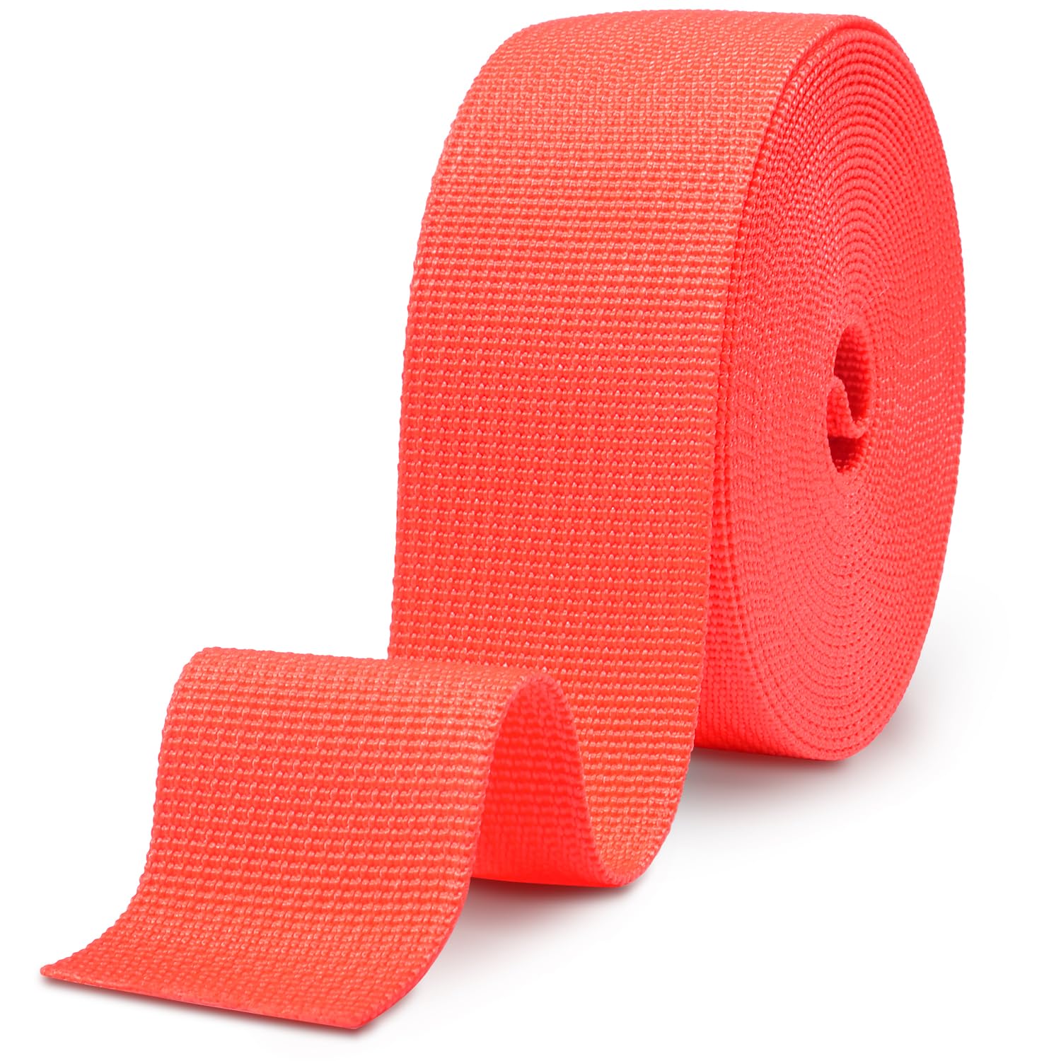 CooBigo 12 Yards Webbing 3/4" &amp; 1" &amp; 1.5" &amp; 2" Polypropylene Webbing Strap 3/4 Inch 1 Inch 1.5 Inch 2 Inch Wide Webbing Strapping for Bags/Lawn Chair/Pool Solar Cover DIY Crafting