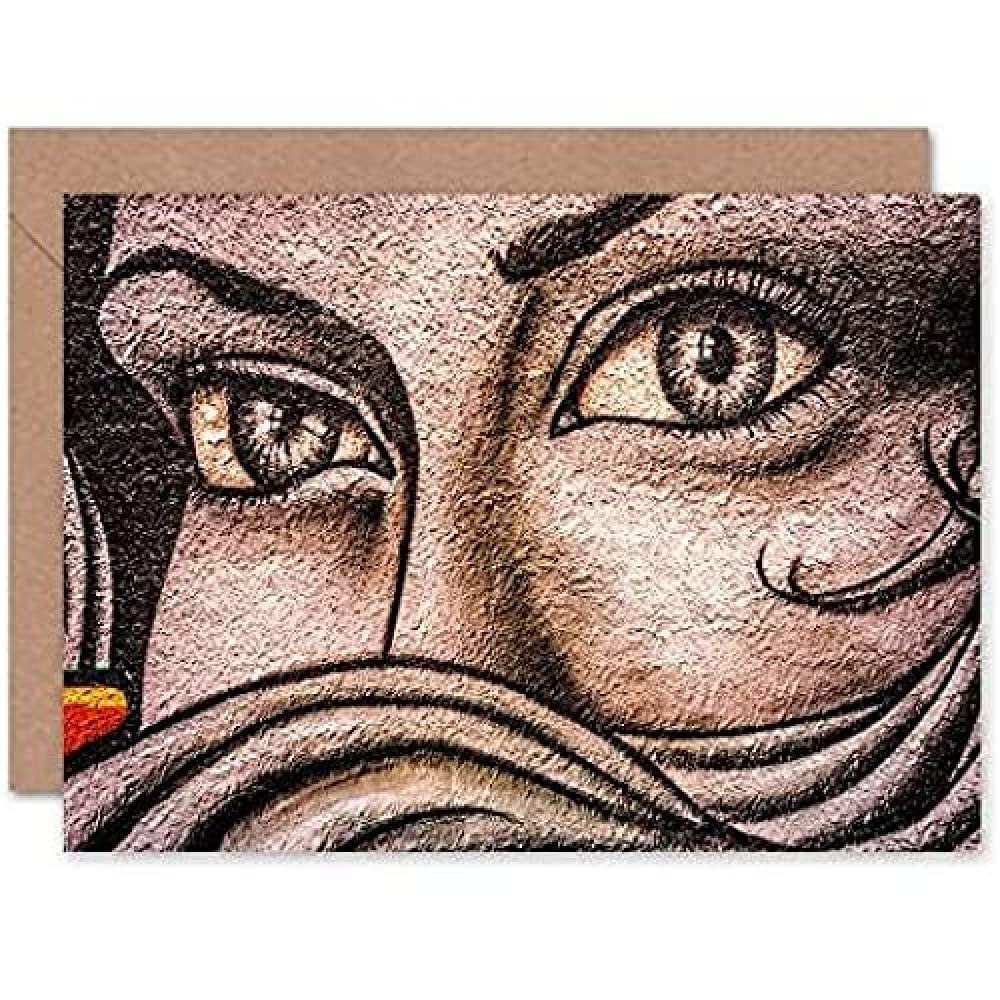 Fine Art Prints Graffiti Eyes Dublin Greeting Card With Envelope Inside Premium Quality