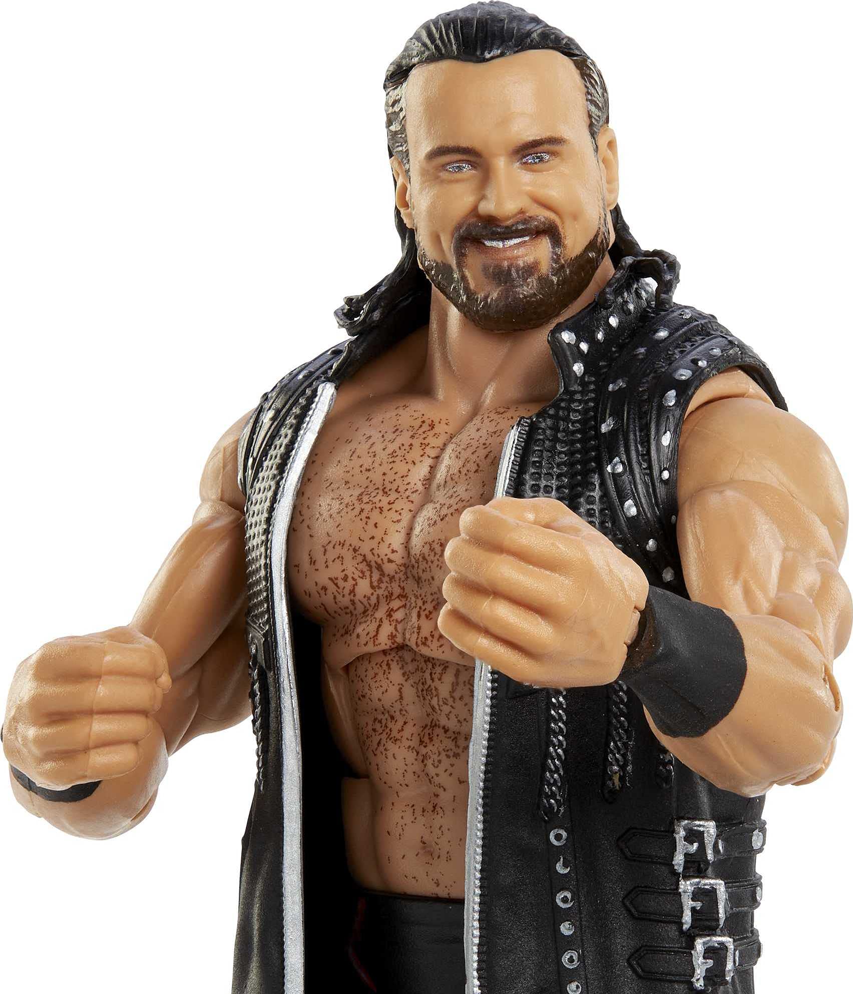 WWE Drew McIntyre Top Picks Elite-collectie actiefiguur met accessoires, 15 cm verstelbaar verzamelcadeau voor WWE-fans vanaf 8 jaar WWE Drew McIntyre Top Picks Elite-collectie actiefiguur met accessoires, 15 cm verstelbaar verzamelcadeau voor WWE-fans vanaf 8 jaar