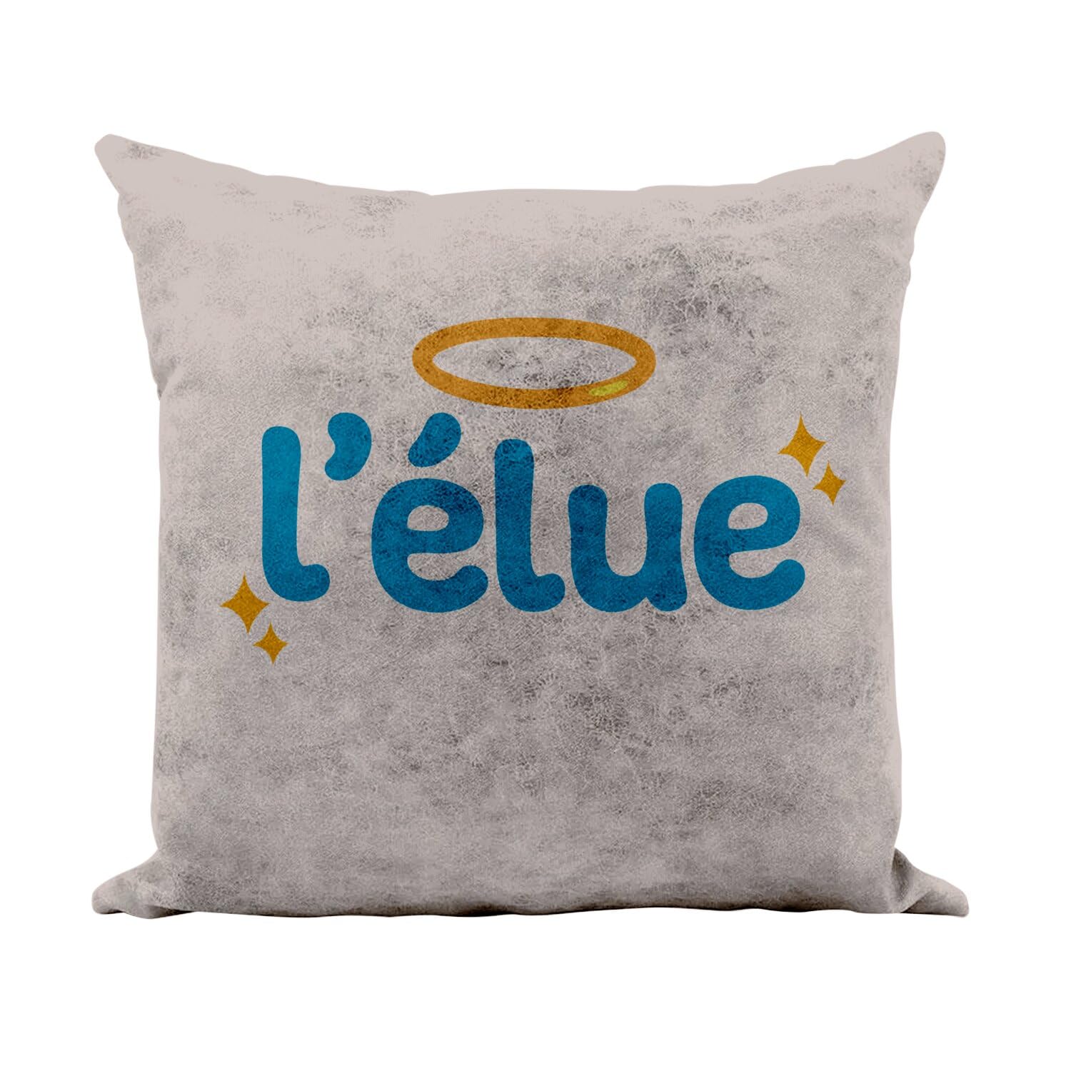 Coussin similicuir camel 40x40 cm pour salon élégant
