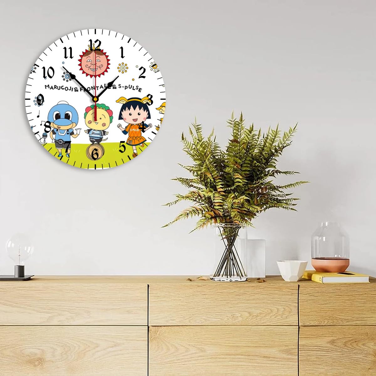 Amazon.co.jp: コジコジ 掛け時計 壁掛け 時計 アナログ 連続秒針 静音