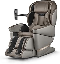 Synca Wellness JP3000-5D Ai Deluxe Zero Gravity Massage Chair | Ai Body Scan | Full Body Stretch | Dual Heat Therapy | 98 Massage Techniques & 38 Auto Courses Smoke Beige