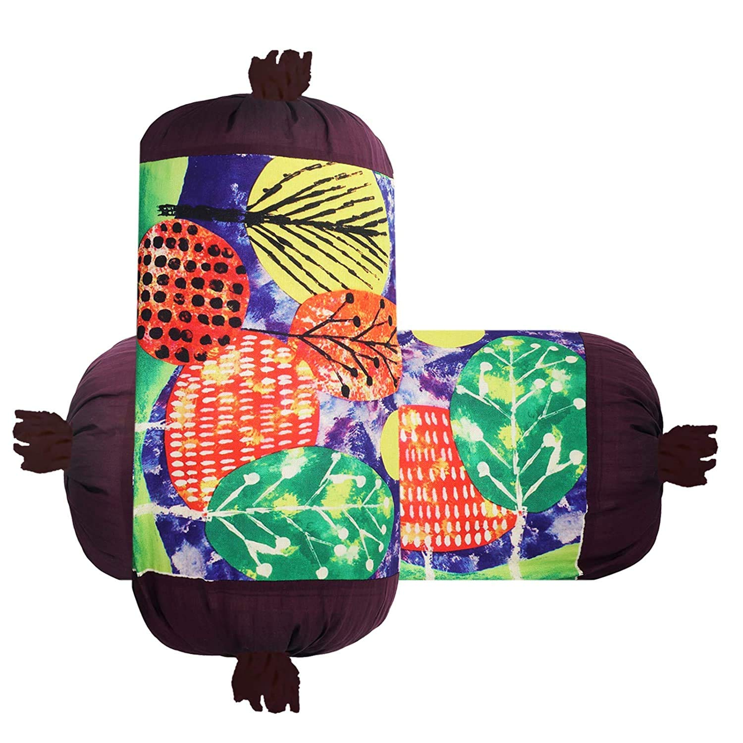 Kuber Industries Fish Design Cotton 2 Pieces Bolster Cover Set (Blue)