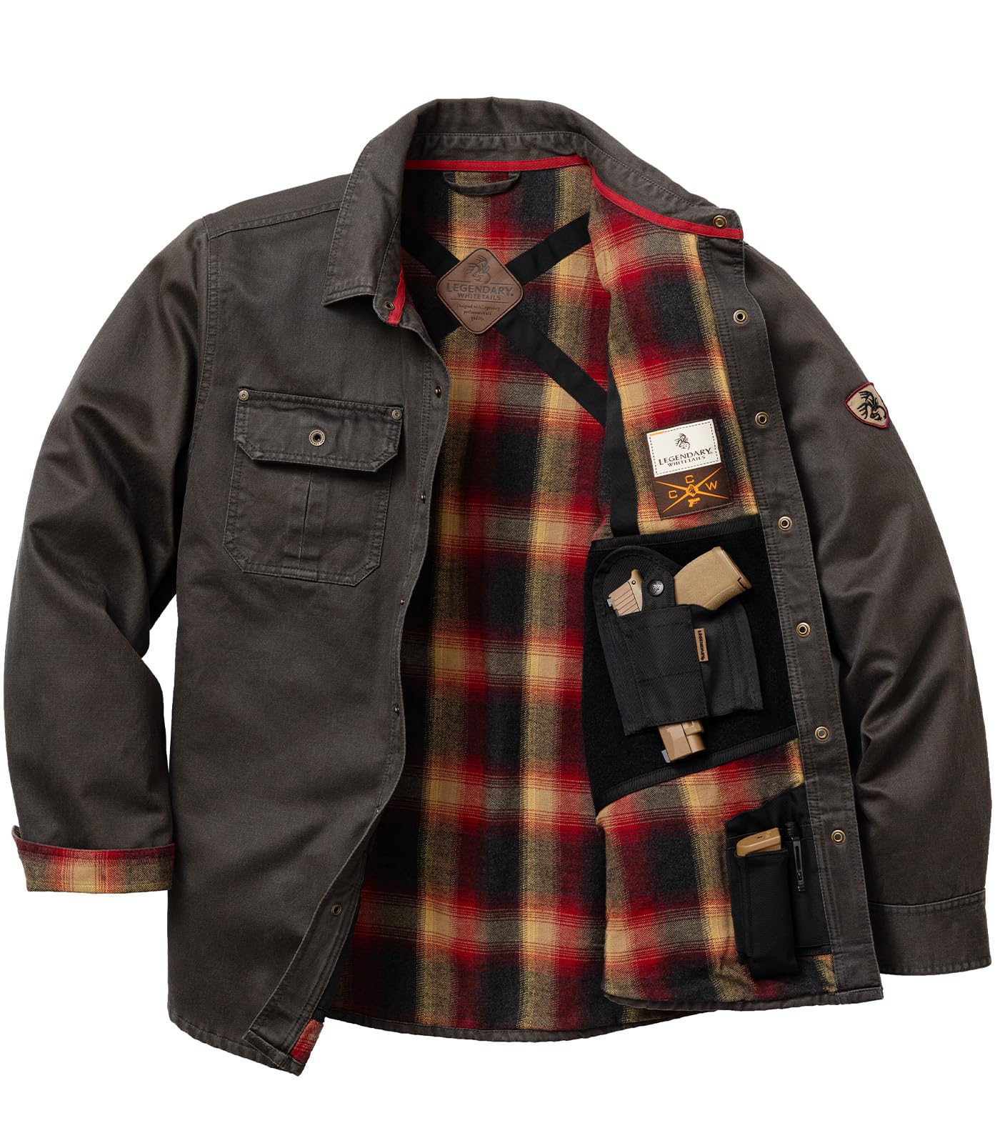 Legendary Whitetailsmens Conceal and Carry Journeyman Shirt Jacket