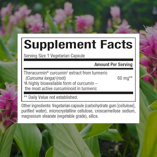 Miniatura 2 de CurcuminRich Teracurmin de doble fuerza por factores naturales, apoya la respuesta inflamatoria natural, la función articular y cardíaca, 120