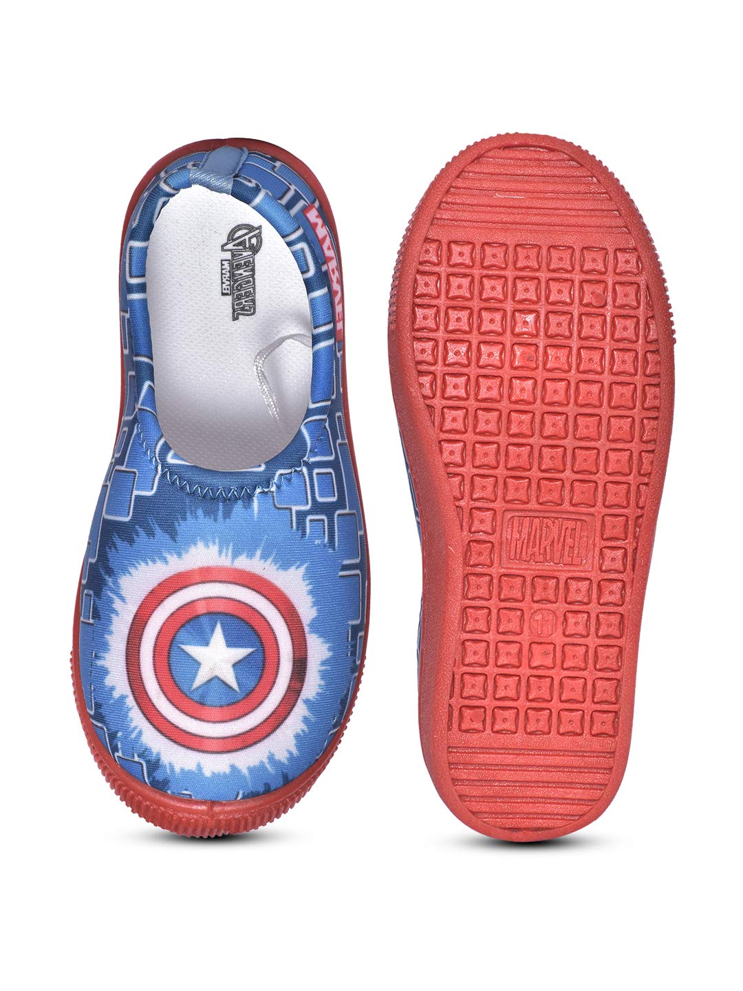 Marvel Avengers by Toothless Kids Boys Blue Lycra Shoe Walking 3 UK (35 EU) (4 US) (MAPBLS2841-BLUE) 2
