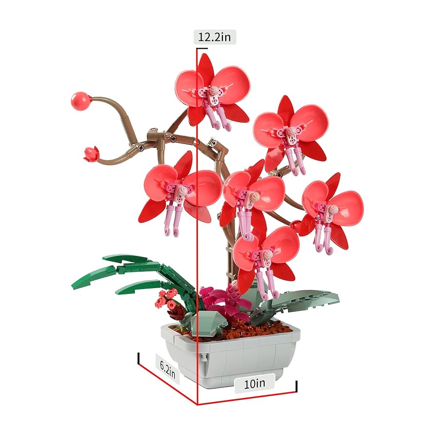 ★関税込★MISCHIEF★PROJECT MAGO_ORCHID COLOR-BLOCKED TO.P★ HI-REEKE Orchid Plant Decor Building Set for Adult, Flower