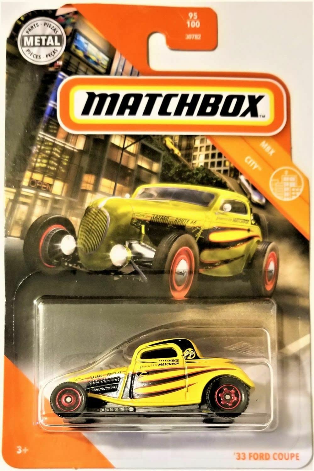 DieCast Matchbox '33 Ford Coupe, MBX City 95/100 (Yellow)