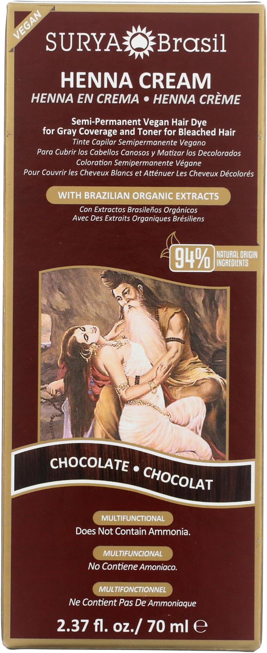 Nature, Inc Henna Chocolate Cream - 2.31 oz