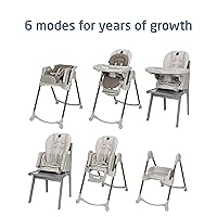 Vista 16 de Maxi-Cosi Minla - Silla alta 6 en 1 para bebés y niños pequeños, silla alta plegable portátil, tela EcoCare, 9 alturas, 5 reclinables, 4 posiciones