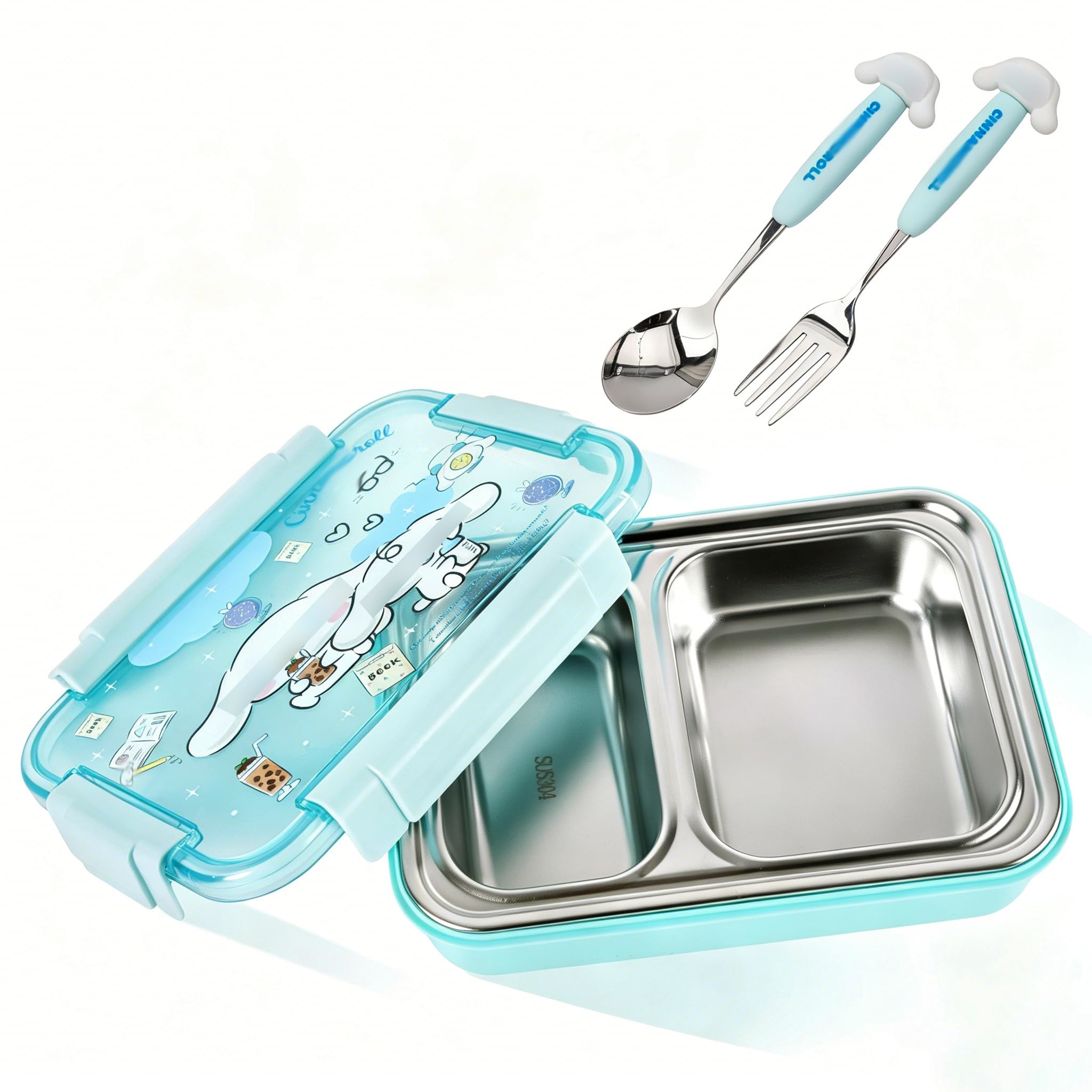 Amazon.com: Roffatide Printed All-in-One Bento Boxes with Spoon