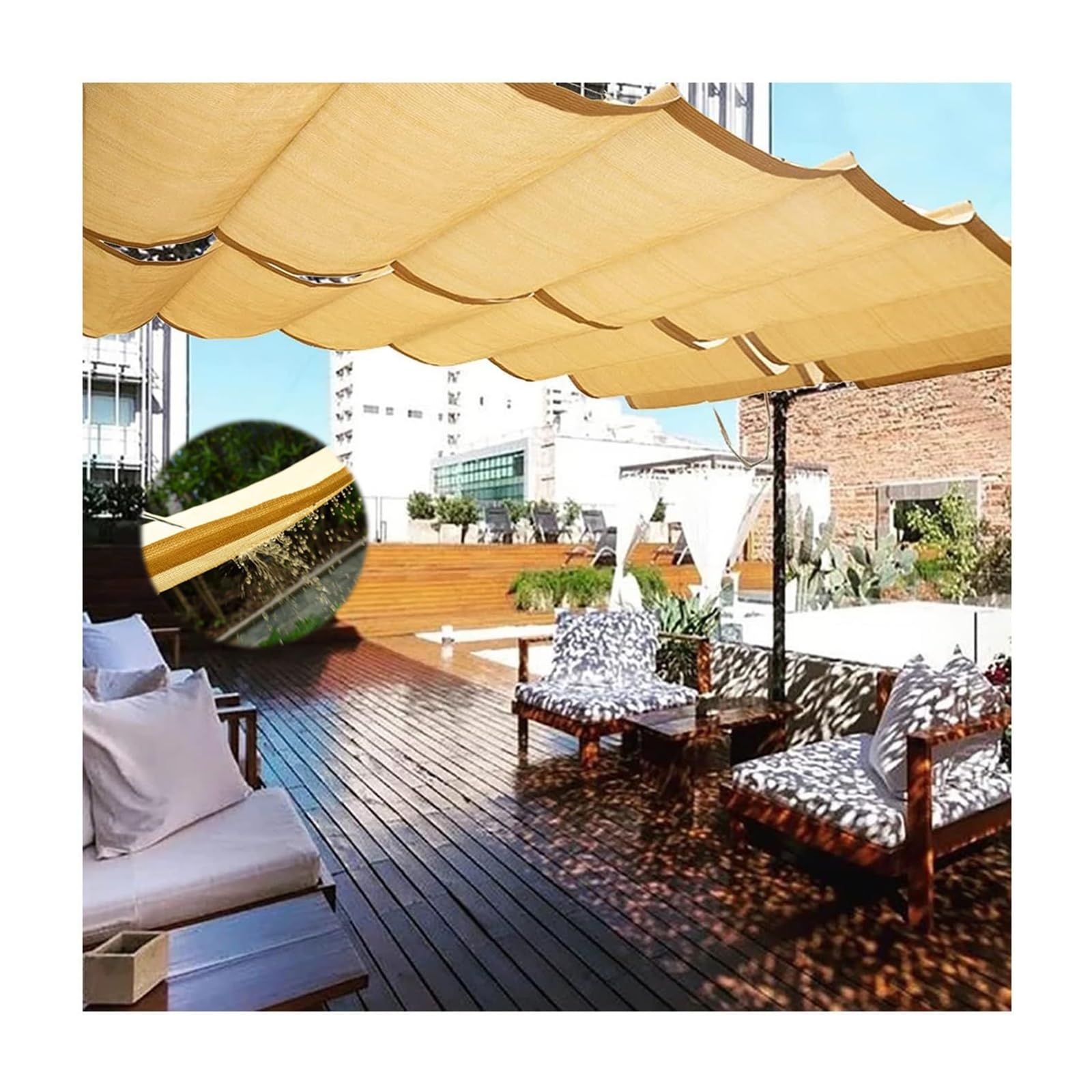 Toit de pergola rétractable pour ombrager vos repas d'été en plein air