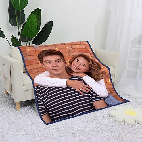 Miniatura 2 de Manta personalizada con imagen, manta personalizada para parejas, manta de fotos para sofá, familia, Navidad, Halloween, cumpleaños, boda, regalos