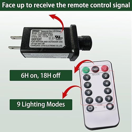 Miniatura 5 de Árbol de Navidad artificial preiluminado de 6 pies, árbol de Navidad completo de lujo con 300 luces LED, 1000 puntas de ramas de polietileno y PVC,