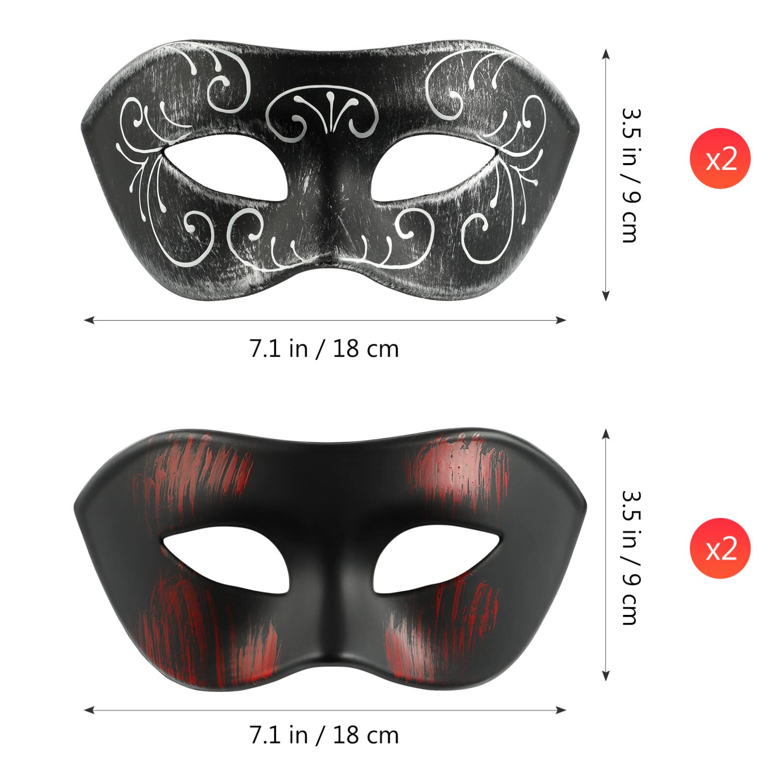 4 sztuk impreza z okazji Halloween maska ​​pół twarzy Masquerade przebranie maski maski weneckie maski greckie maski Mardi Gras zaopatrzenie imprezy/307