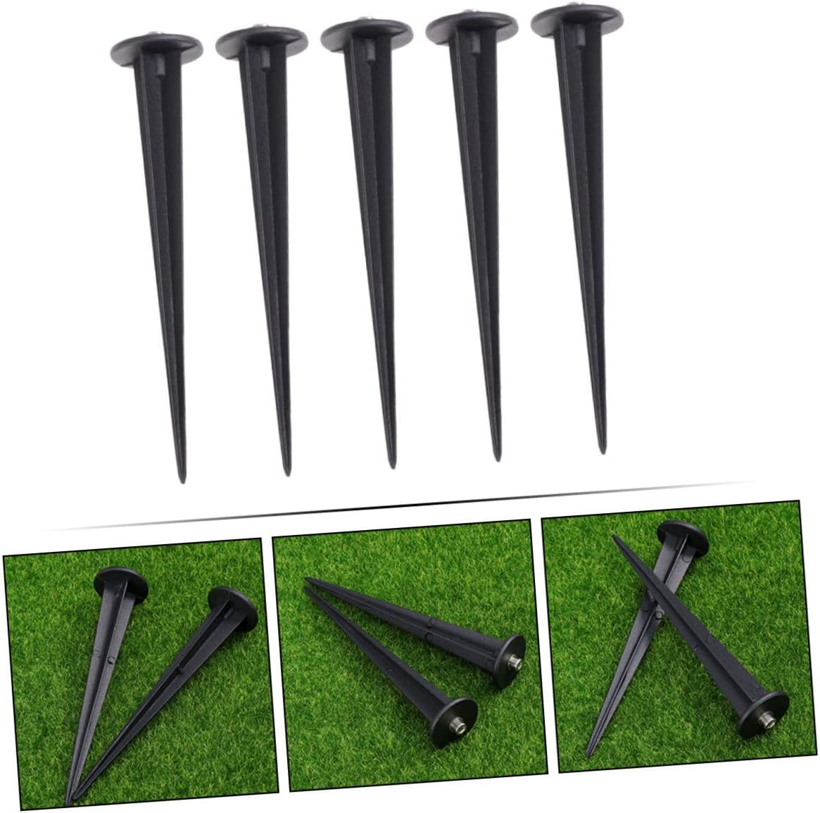 BESPORTBLE 40pcs Ground Spike Stakes for Landscape Lighting Easy Installation Lawn Lamp Accessories Weather-Resistant Design for Garden Lighting Setup