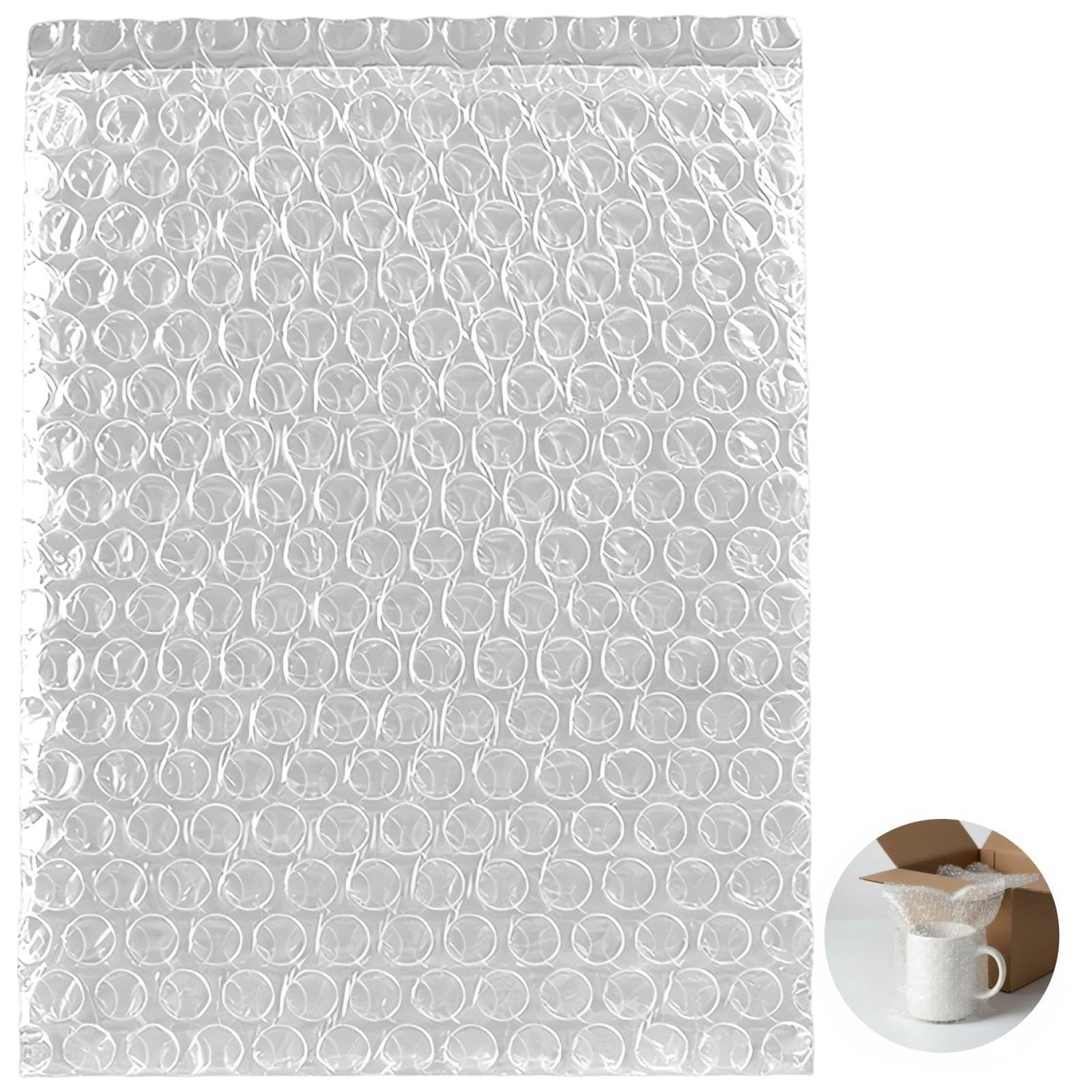 100 Stk. Luftpolsterbeutel, 7,9 x 9,8 Zoll / 20 x 25 cm, doppellagige Luftpolster Hüllen, transparente Schutzbeutel, dickere stoßdämpfende Beutel für Versand, Umzug