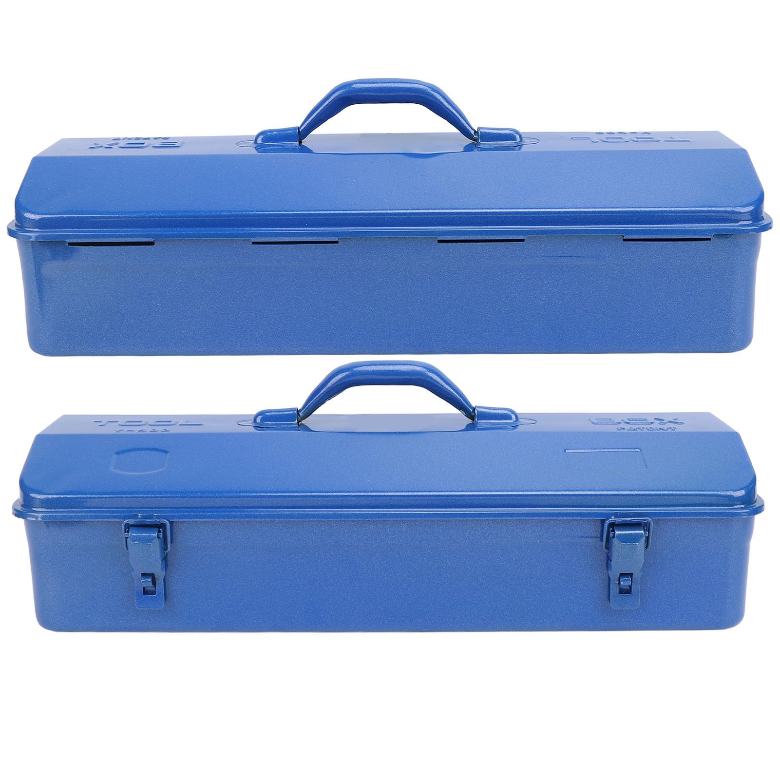 Blue Metal Tool Box Organizer – wytrzymała, przenośna walizka do przechowywania narzędzi do warsztatu, garażu, samochodu i miejsca pracy (Skrzynka narzędziowa 500)