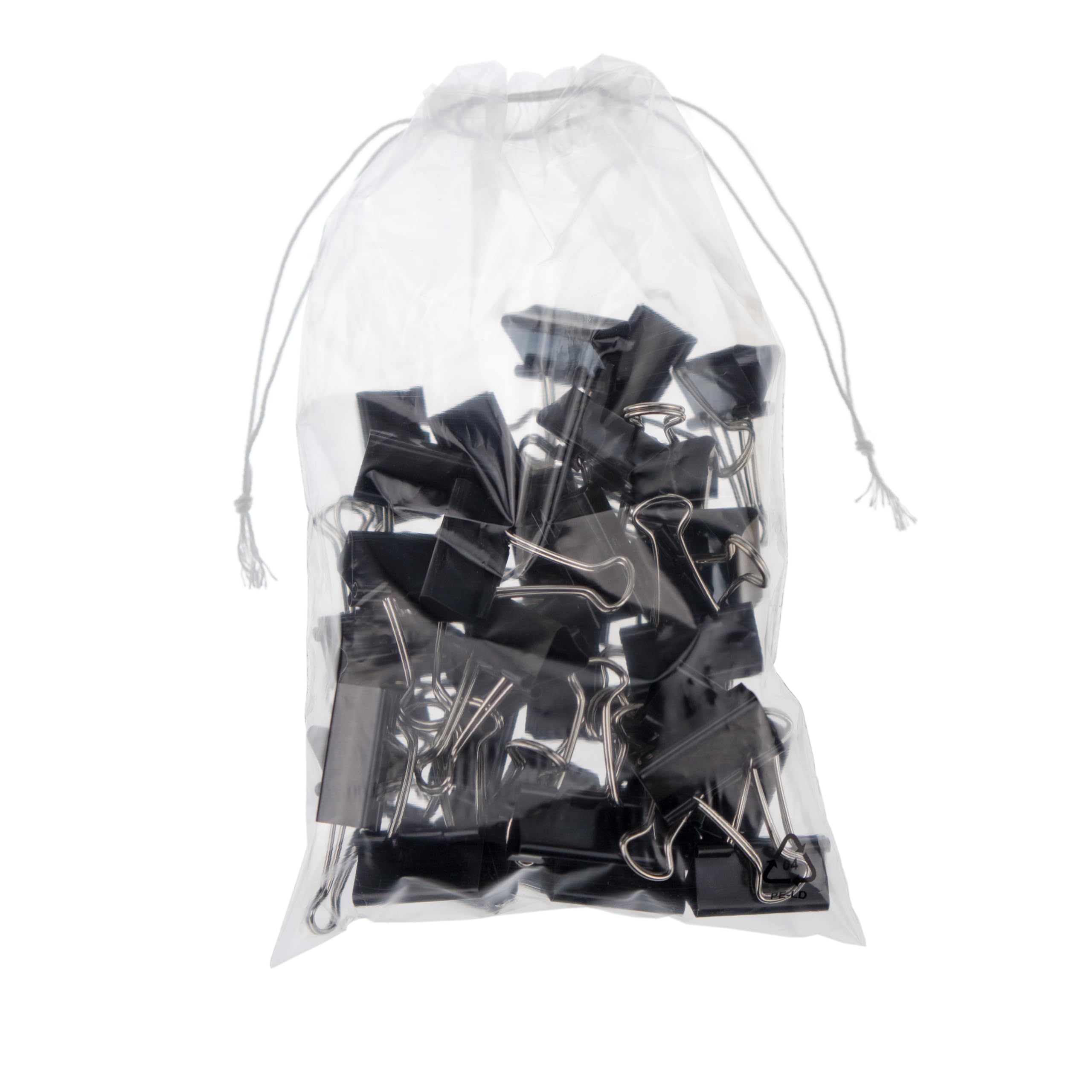 HeiZip Kordelzugbeutel 250 x 370 mm, 1000 Stück, Wiederverschließbarer Beutel mit Kordelzug, Plastikbeutel, Verschlussbeutel, Verpackungsmaterial 50 µm/my, PE Beutel