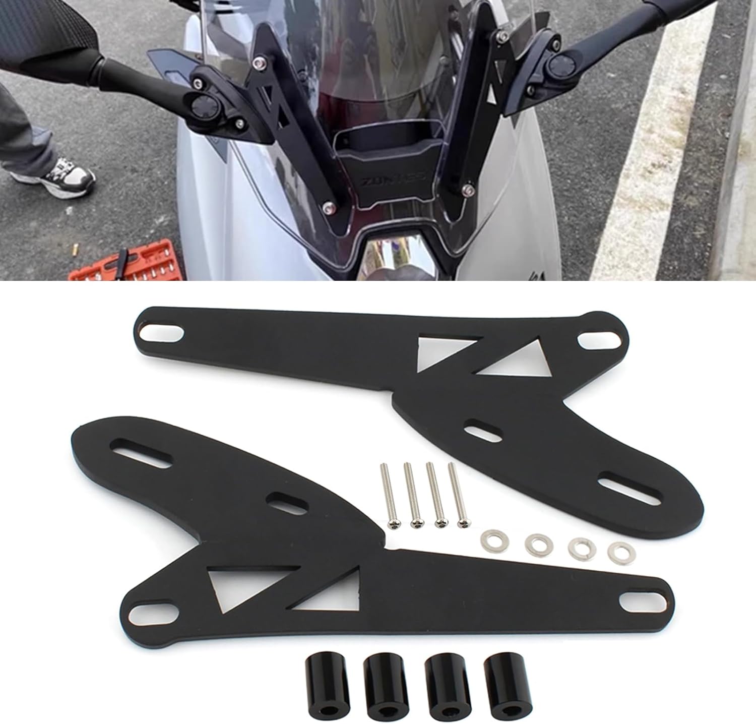 Motorcycle Side Mirror Front Shift Bracket for ZONTES 368E 350M 350D 310M 150D 150M Modification Accessories