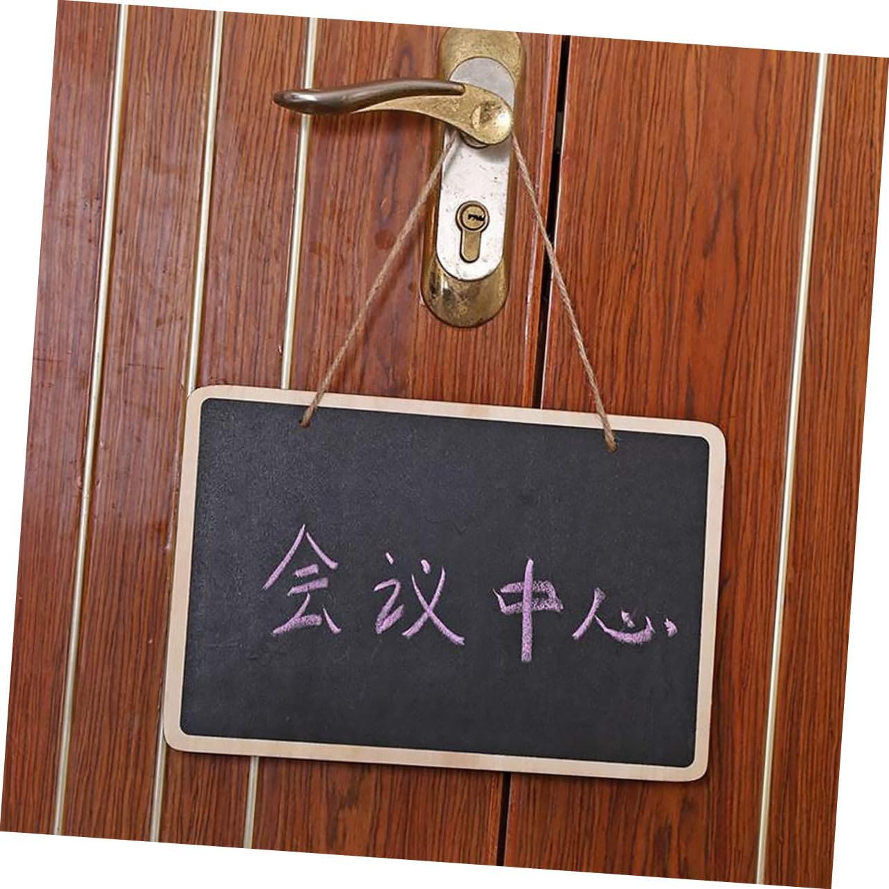 12pcs Double-Sided Hanging Sign Boards for Home Decor Weddings Boys and Girls Crafts Garden Signage Easy to Write Chalk Decor Plaque