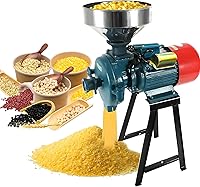 Vista 1 de Electric Grain Grinder Mill 3000W, 110V Dry Cereals Grinder with Funnel, Commercial Electric Feed Mill Dry Grinder, Rice Corn Grain Coffee Wheat