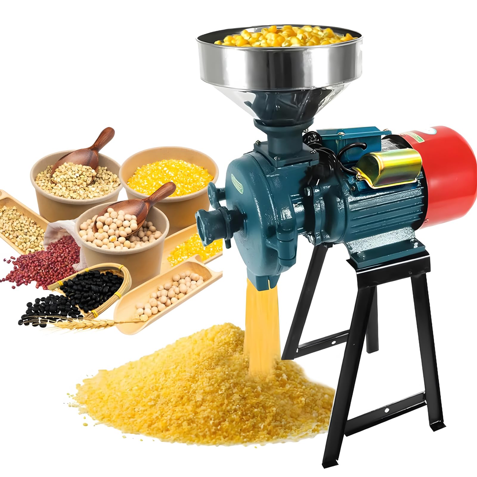 EVGTTI Electric Grain Grinder Mill 3000W
